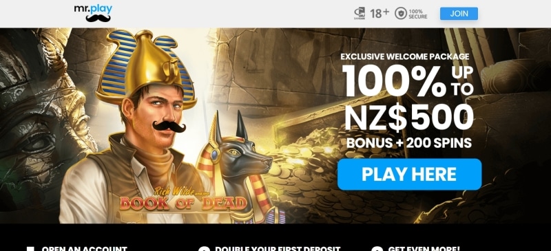100% up to NZ$500 + 200FS