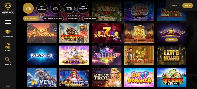 Vegasoo Casino Games Preview