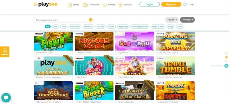 Playzee Casino Games Preview