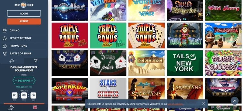 Mr. Bet Casino Games Preview