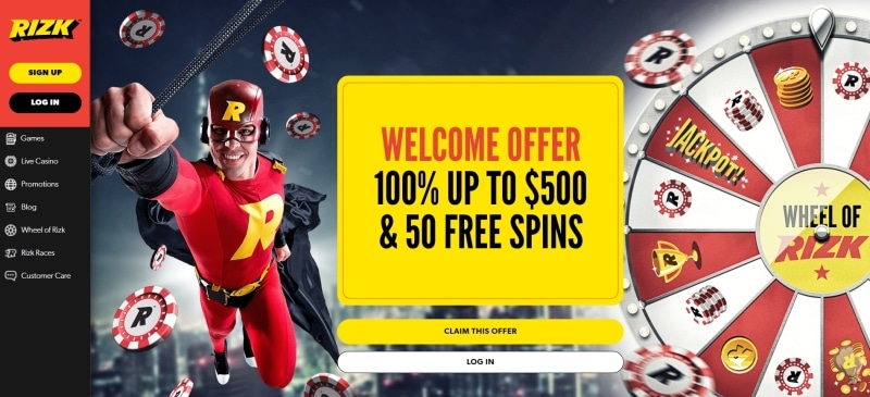 Up to $1200 + 50 Free Spins