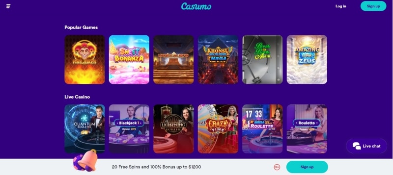 Casumo Casino Games Preview