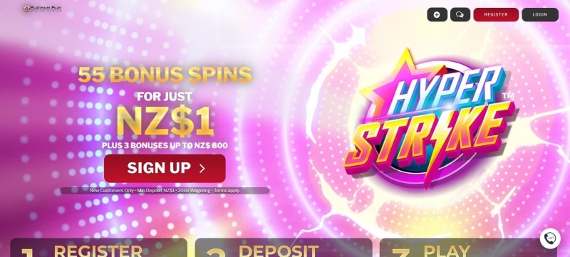 55 Bonus Spins for NZ$1 + Bonus up to NZ$800