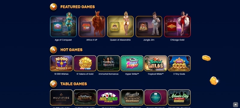 Yukon Gold Casino Games Preview