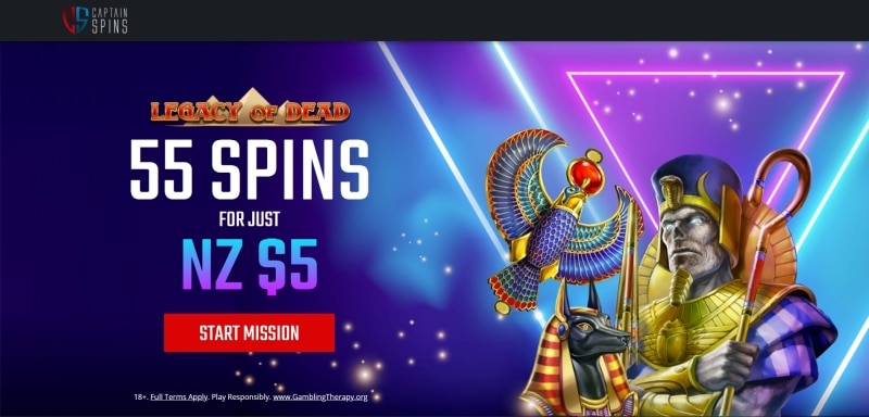 55 spins for $5 Deposit