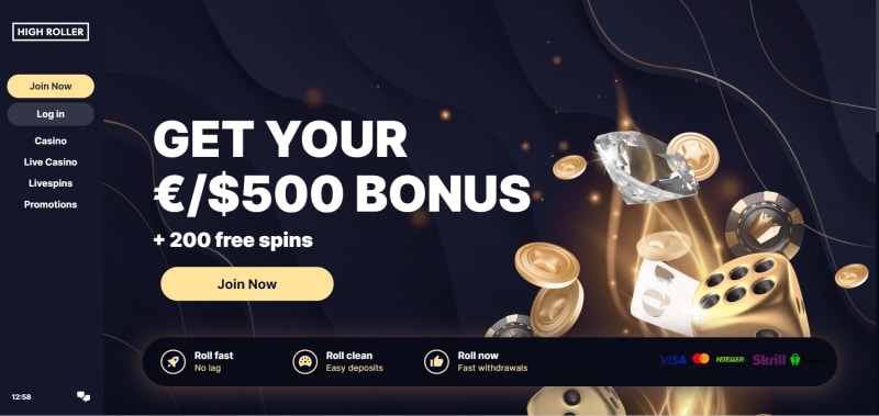 Up To $500 At New Casino