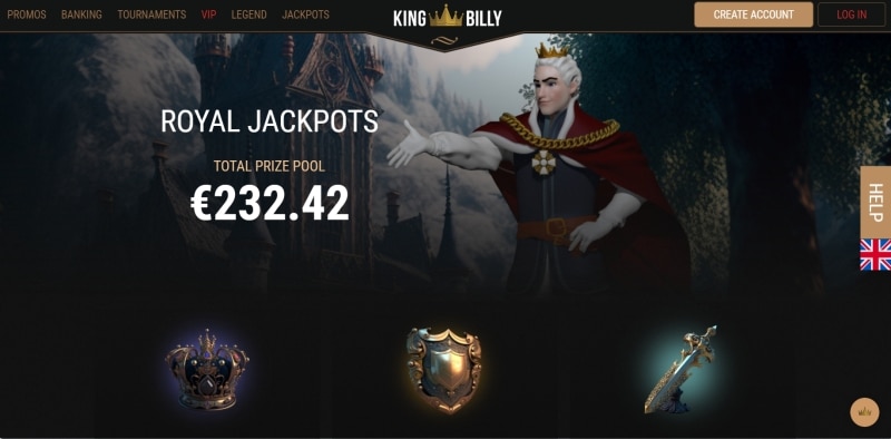 King Billy Casino preview