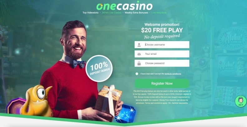 $20 Free Play On Sign Up No Deposit